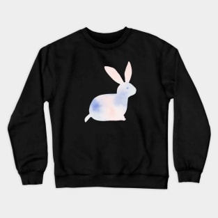 Watercolor Abstract  Cute Bunny Crewneck Sweatshirt